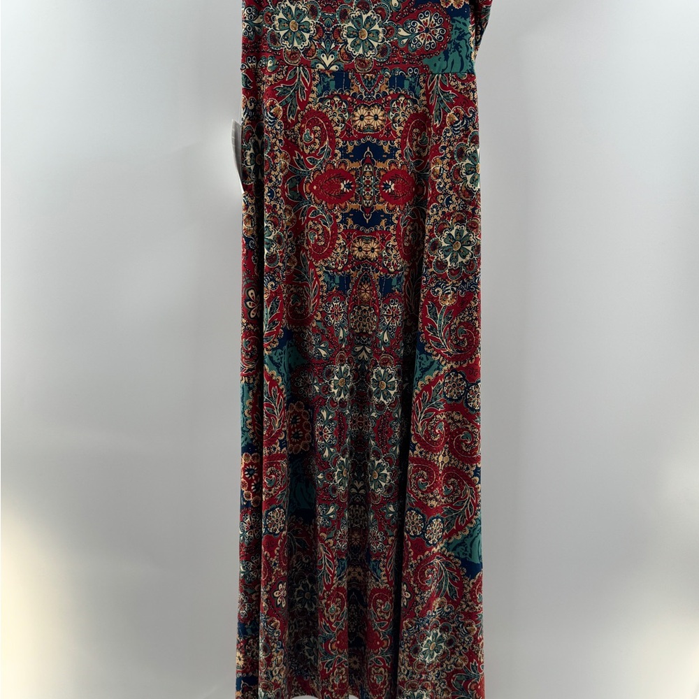 LuLaRoe Maxi Skirt NWT – Women’s XS Red Teal Paisley Print